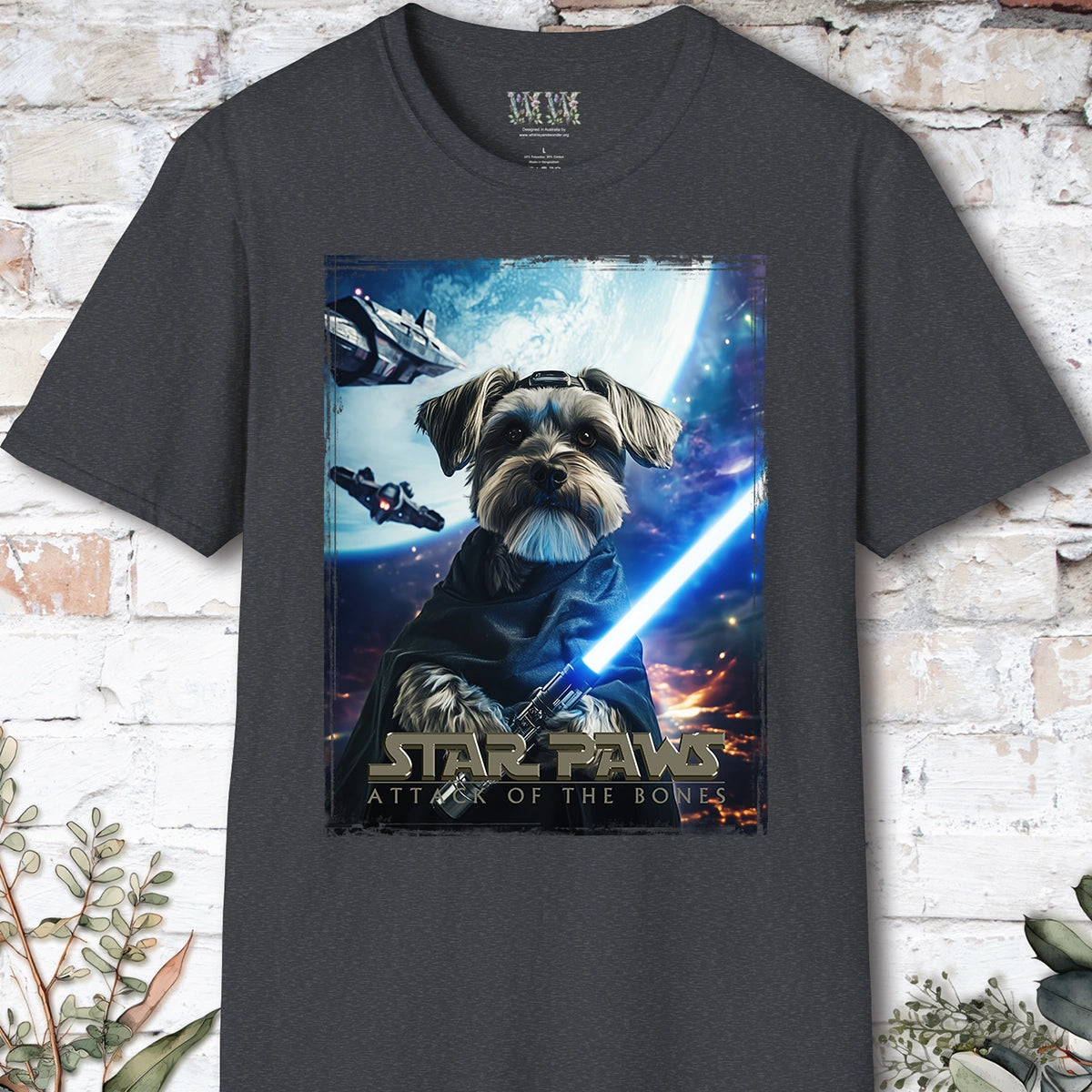 Schnauzer Star Paws Unisex T shirt