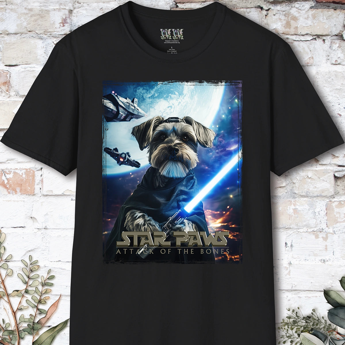 Schnauzer Star Paws Unisex T shirt