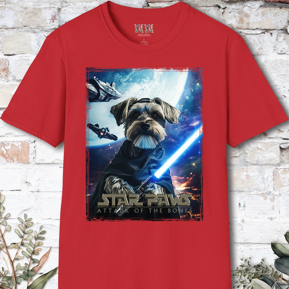 Schnauzer Star Paws Unisex T shirt