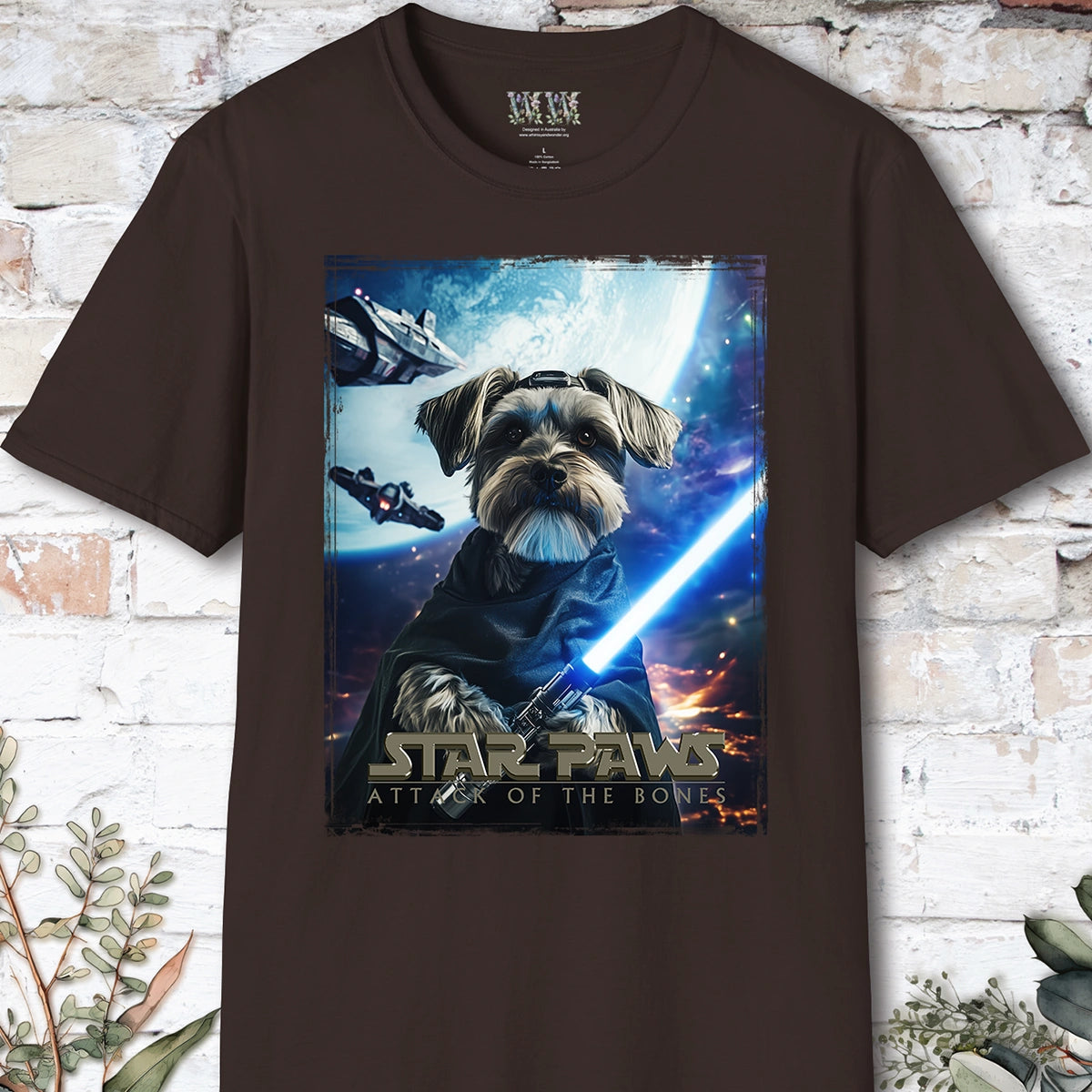 Schnauzer Star Paws Unisex T shirt