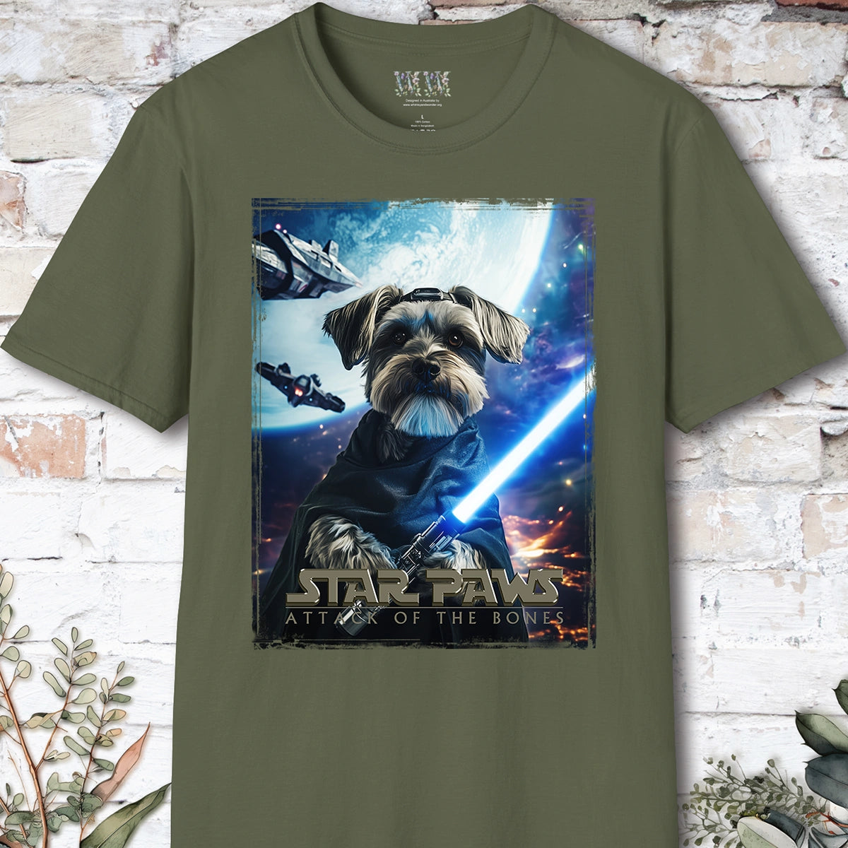 Schnauzer Star Paws Unisex T shirt