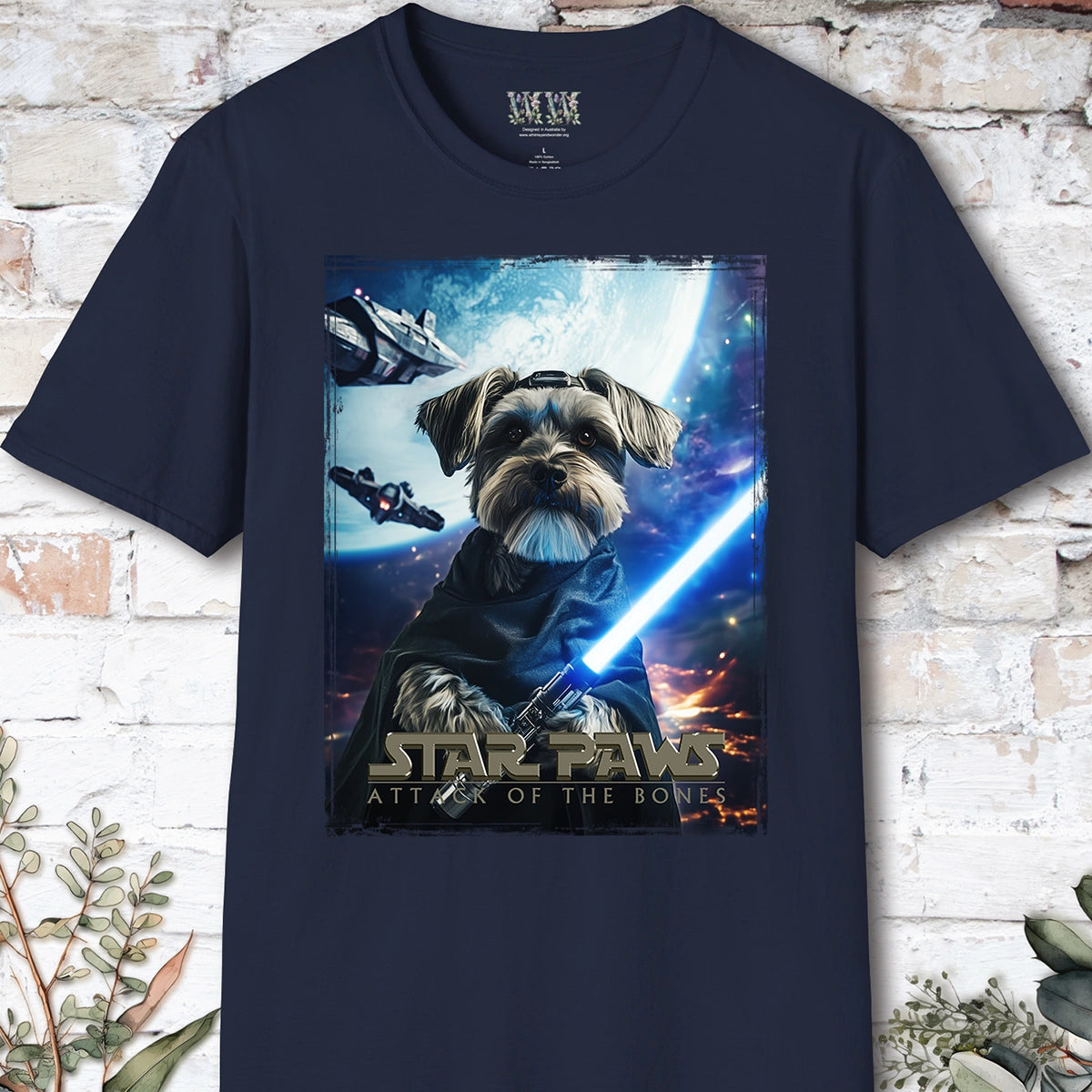 Schnauzer Star Paws Unisex T shirt