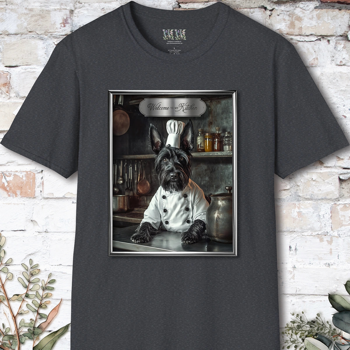 Scottish Terrier Chef Unisex T shirt