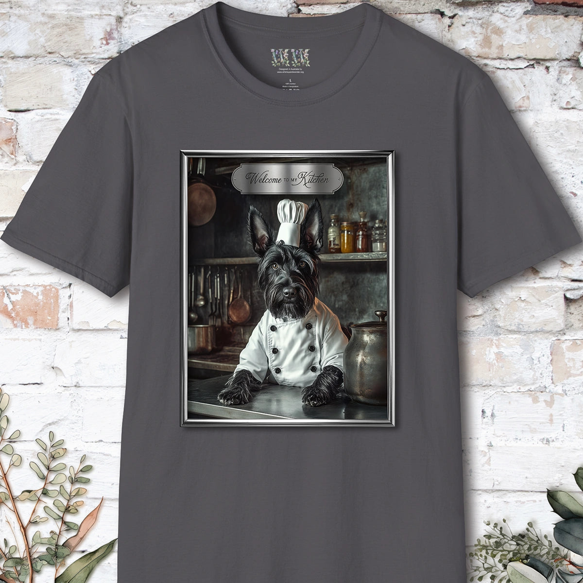 Scottish Terrier Chef Unisex T shirt