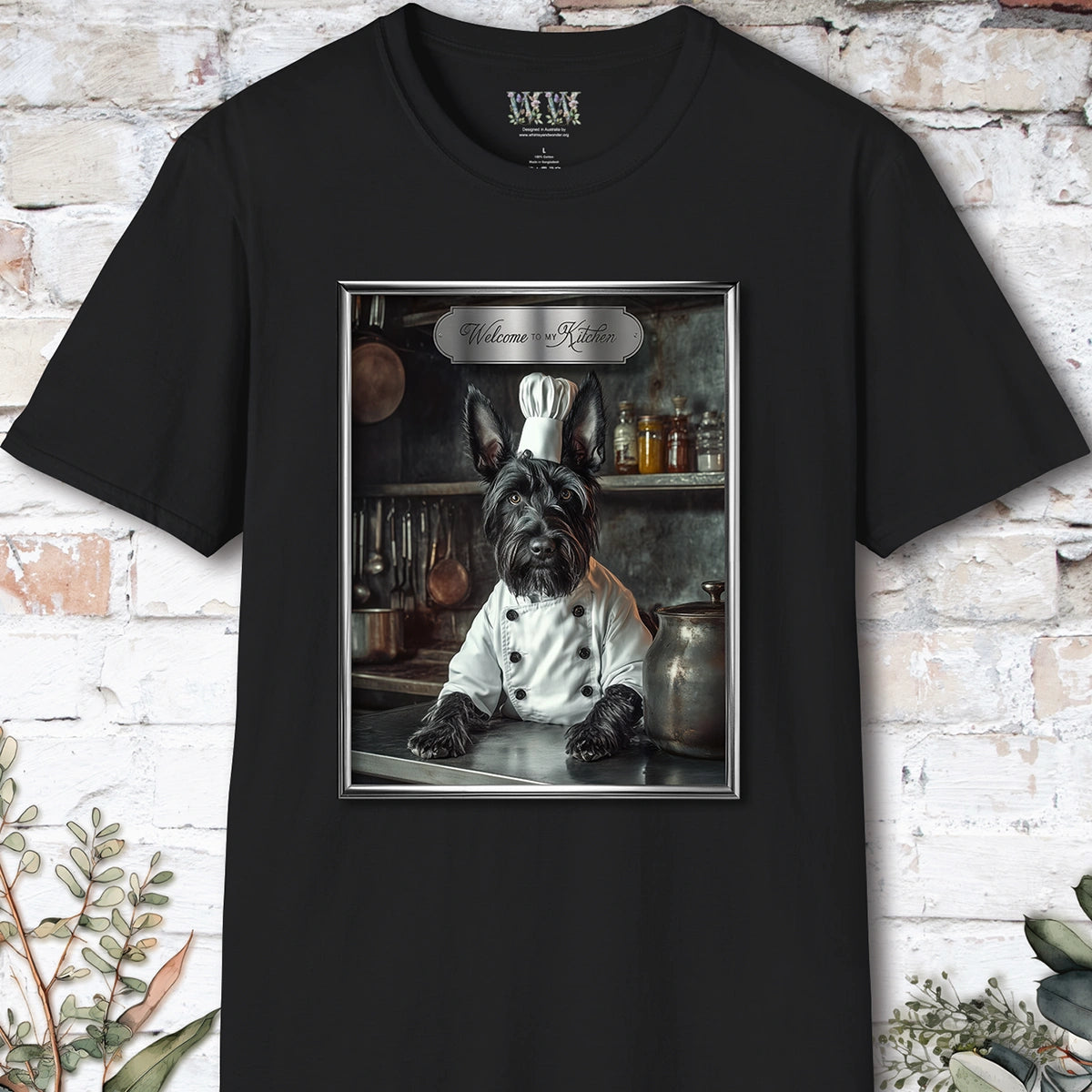 Scottish Terrier Chef Unisex T shirt