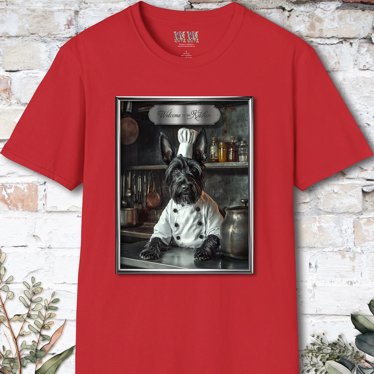 Scottish Terrier Chef Unisex T shirt