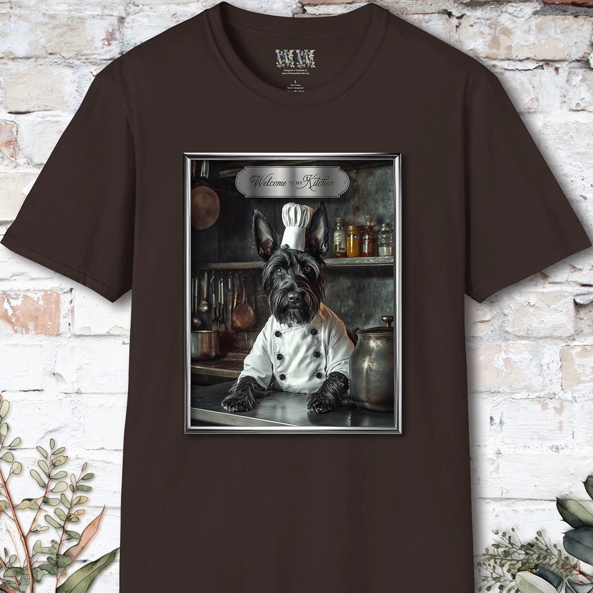Scottish Terrier Chef Unisex T shirt
