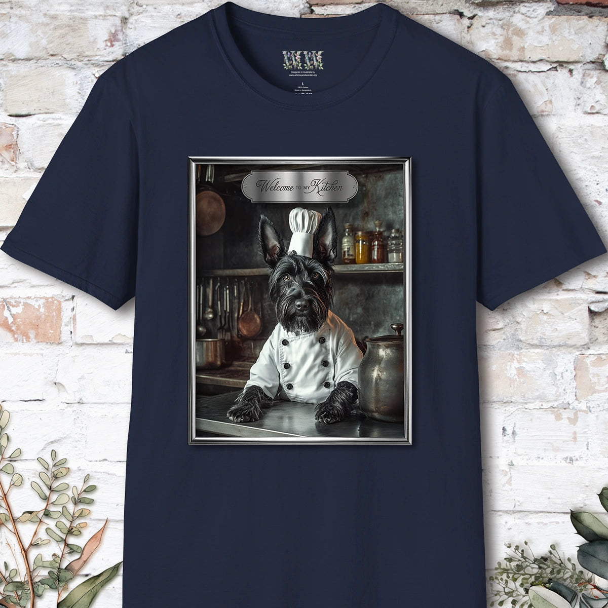 Scottish Terrier Chef Unisex T shirt