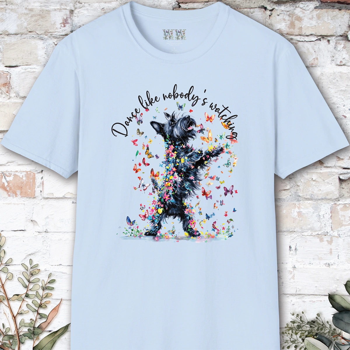 Scottish Terrier "Dance like nobody's watching" unisex T shirt
