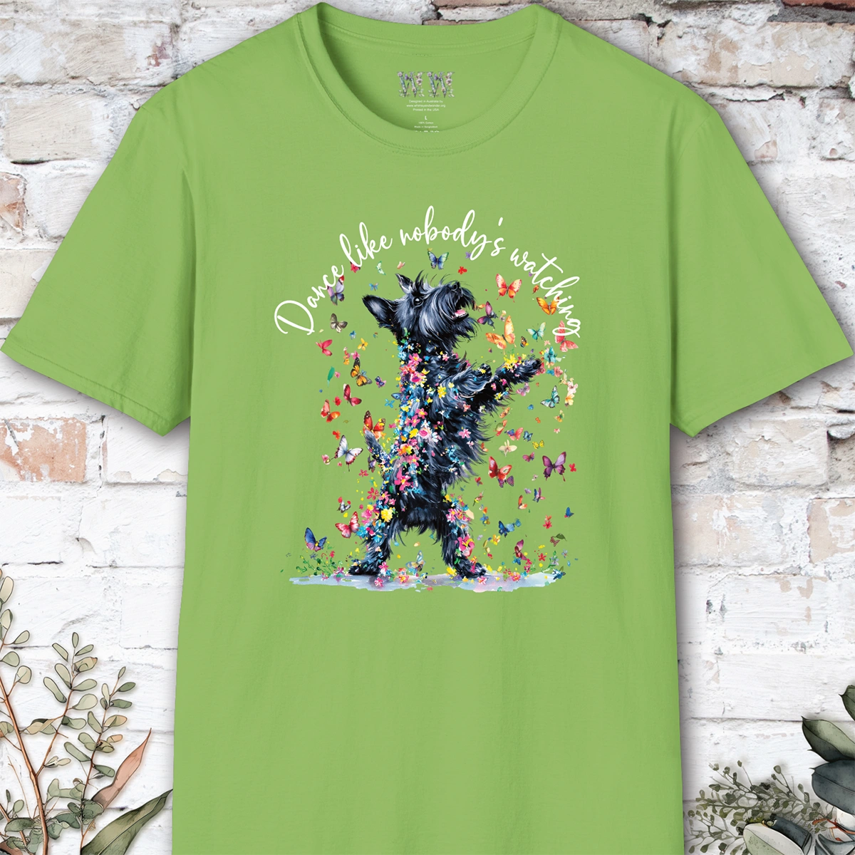 Scottish Terrier "Dance like nobody's watching" unisex T shirt