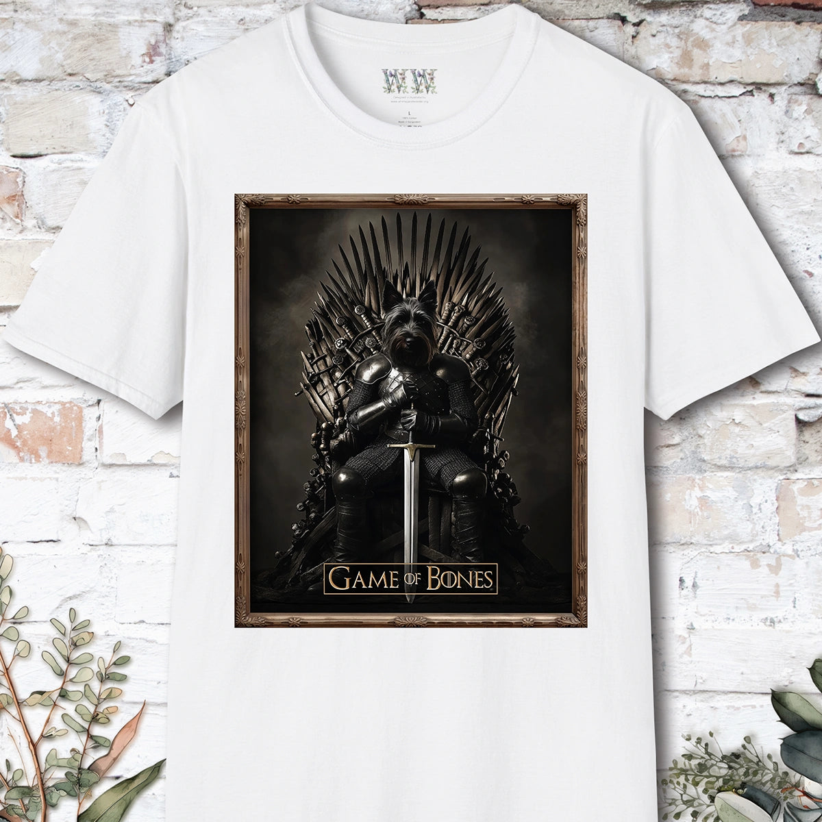 Scottish Terrier, Game of Bones, Unisex T shirt