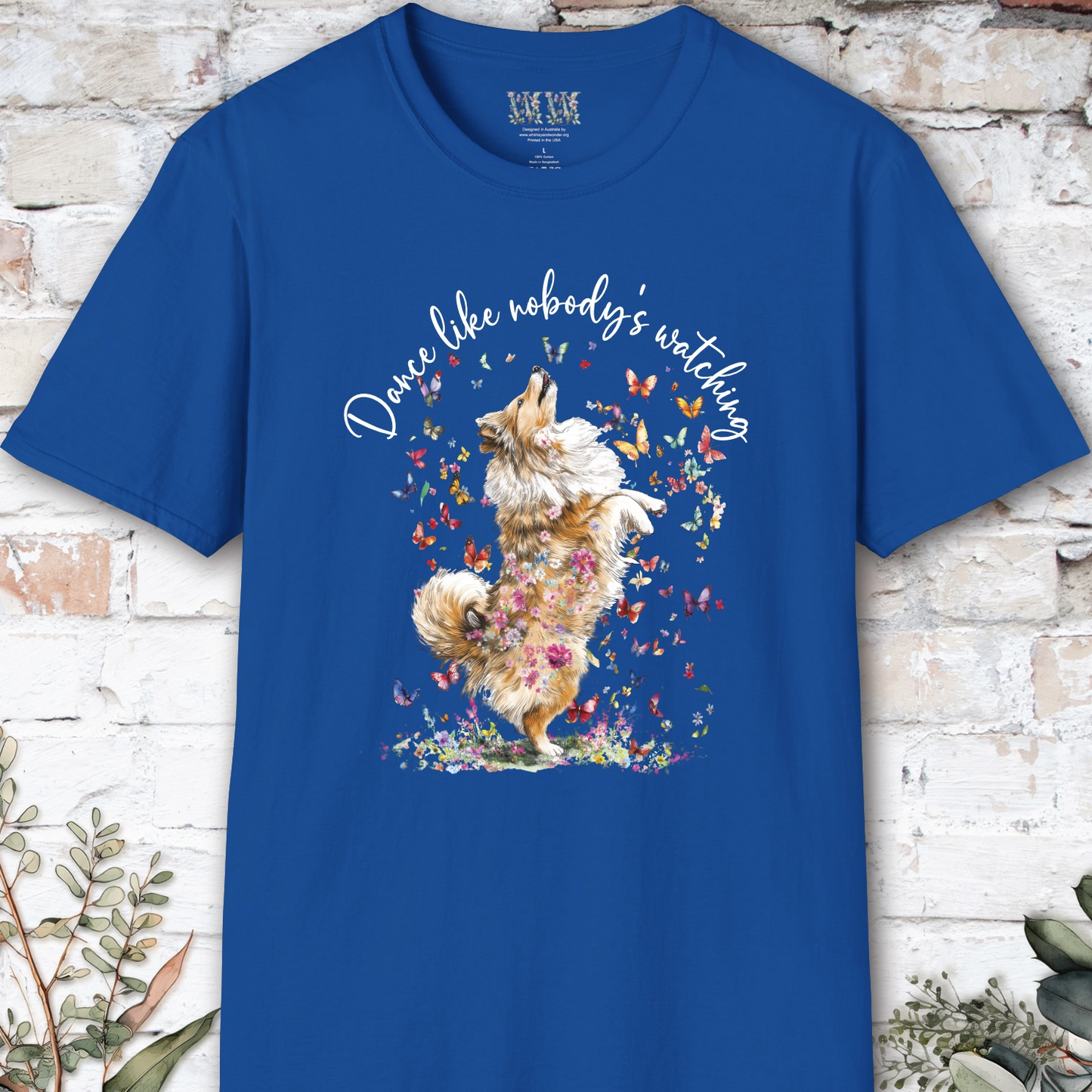 Shetland Sheepdog (Sable Sheltie) #3 "Dance like nobody's watching" unisex T shirt