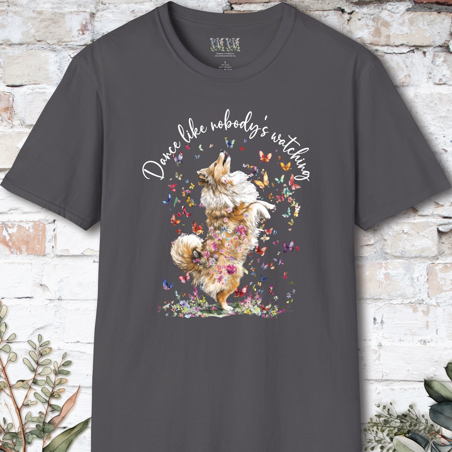 Shetland Sheepdog (Sable Sheltie) #3 "Dance like nobody's watching" unisex T shirt