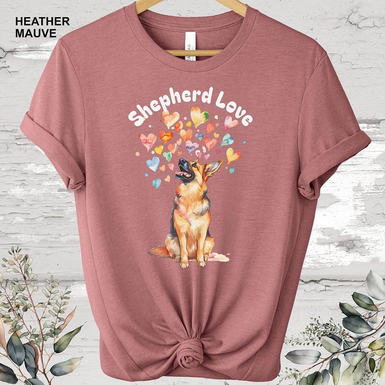 Shepherd Love - German Shepherd T shirt.