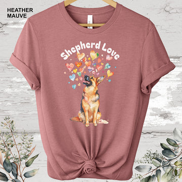 Shepherd Love - German Shepherd T shirt.