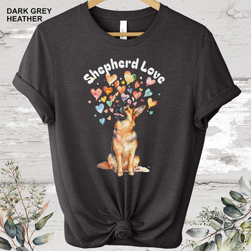 Shepherd Love - German Shepherd T shirt.