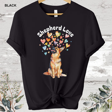 Shepherd Love - German Shepherd T shirt.