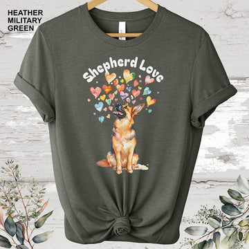 Shepherd Love - German Shepherd T shirt.