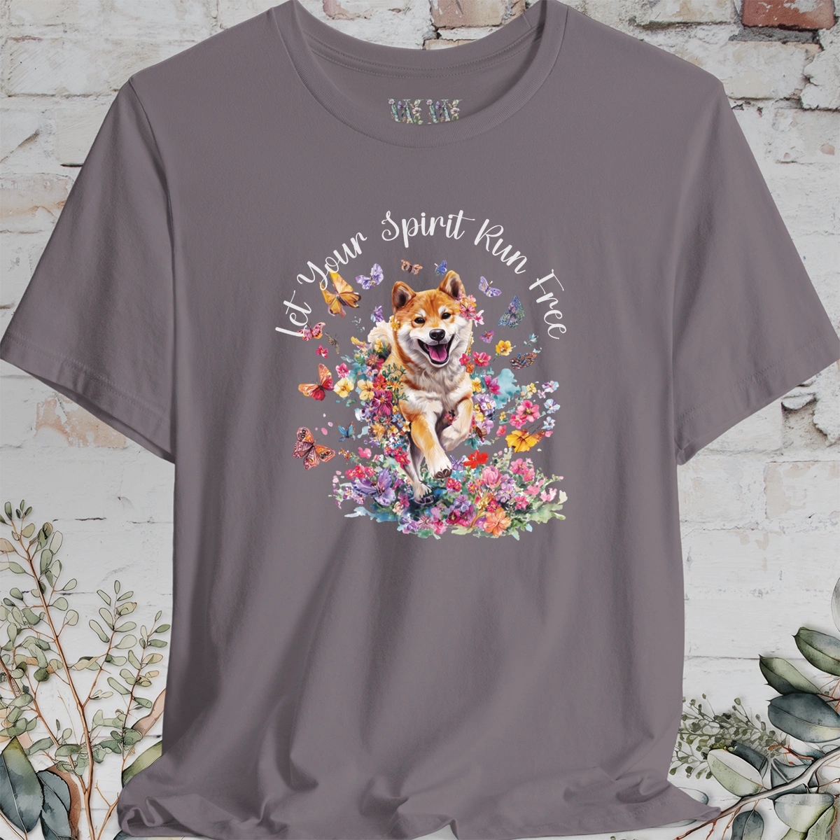 Shiba Inu #1 'Let your spirit run free' T shirt