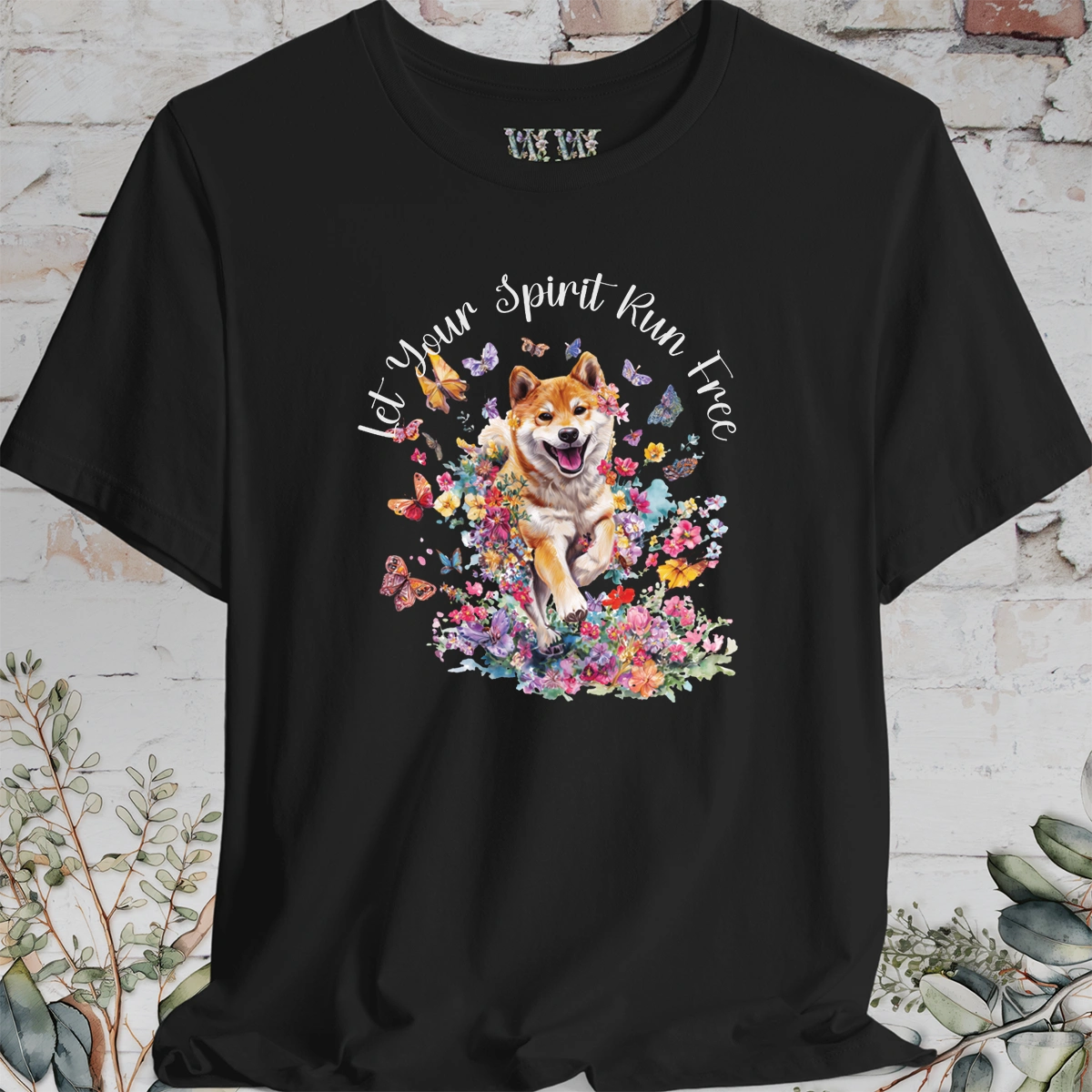 Shiba Inu #1 'Let your spirit run free' T shirt