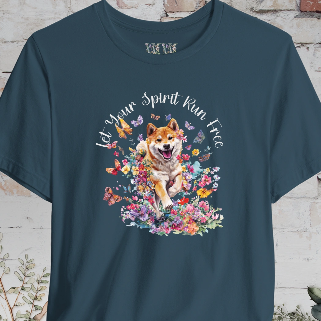 Shiba Inu #1 'Let your spirit run free' T shirt