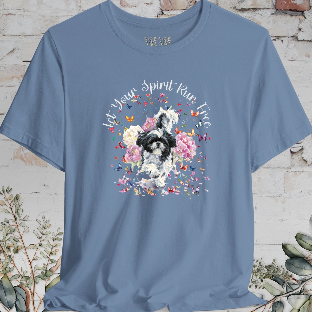 Shih Tzu #4 'Let your spirit run free' T shirt