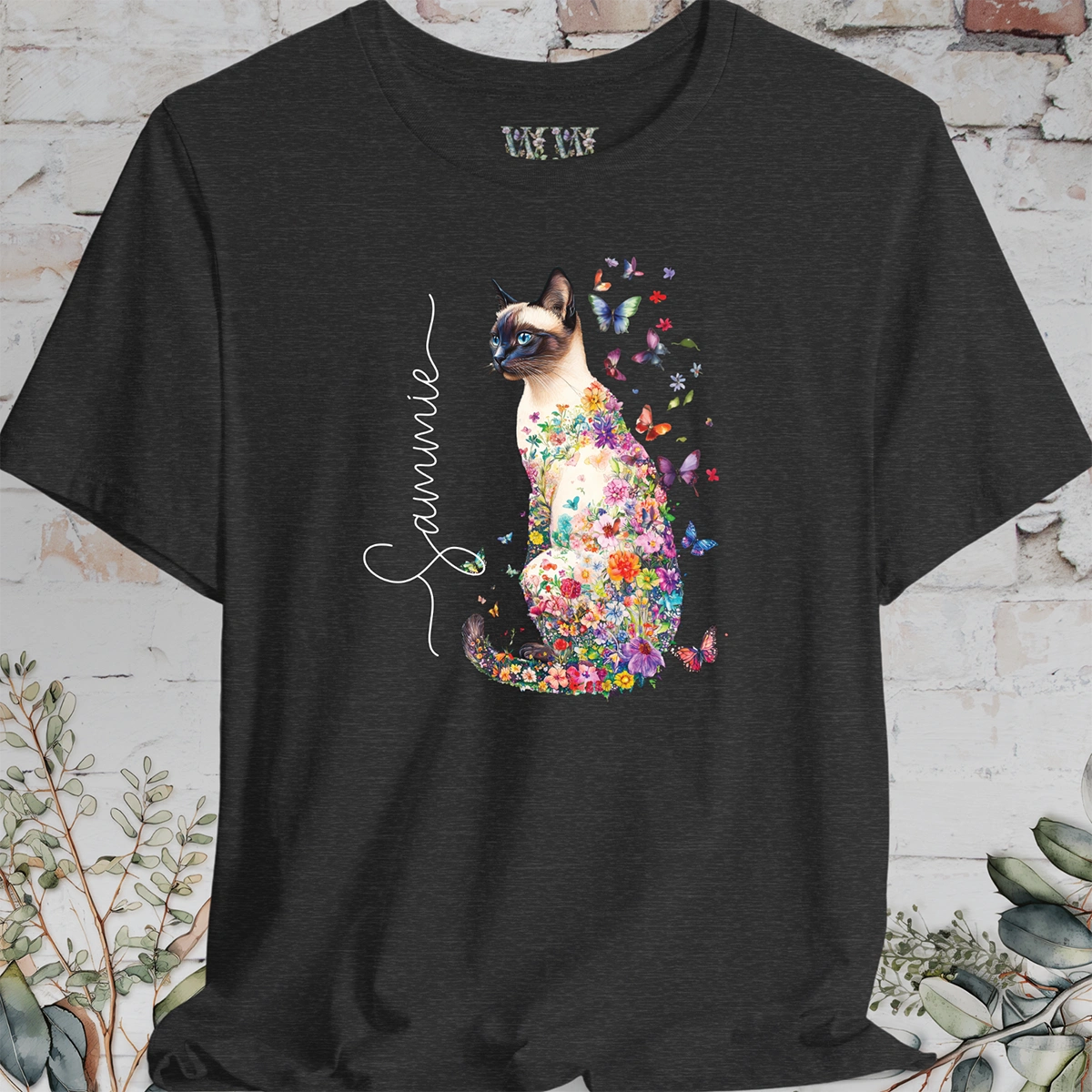 Siamese cat, personalized unisex T shirt