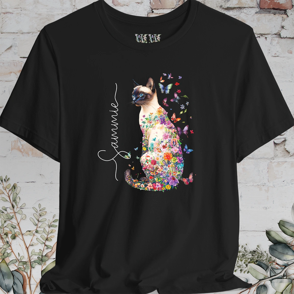Siamese cat, personalized unisex T shirt