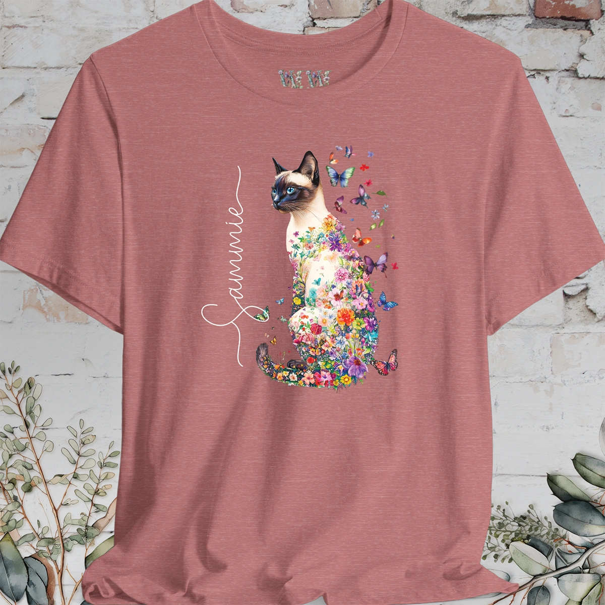 Siamese cat, personalized unisex T shirt