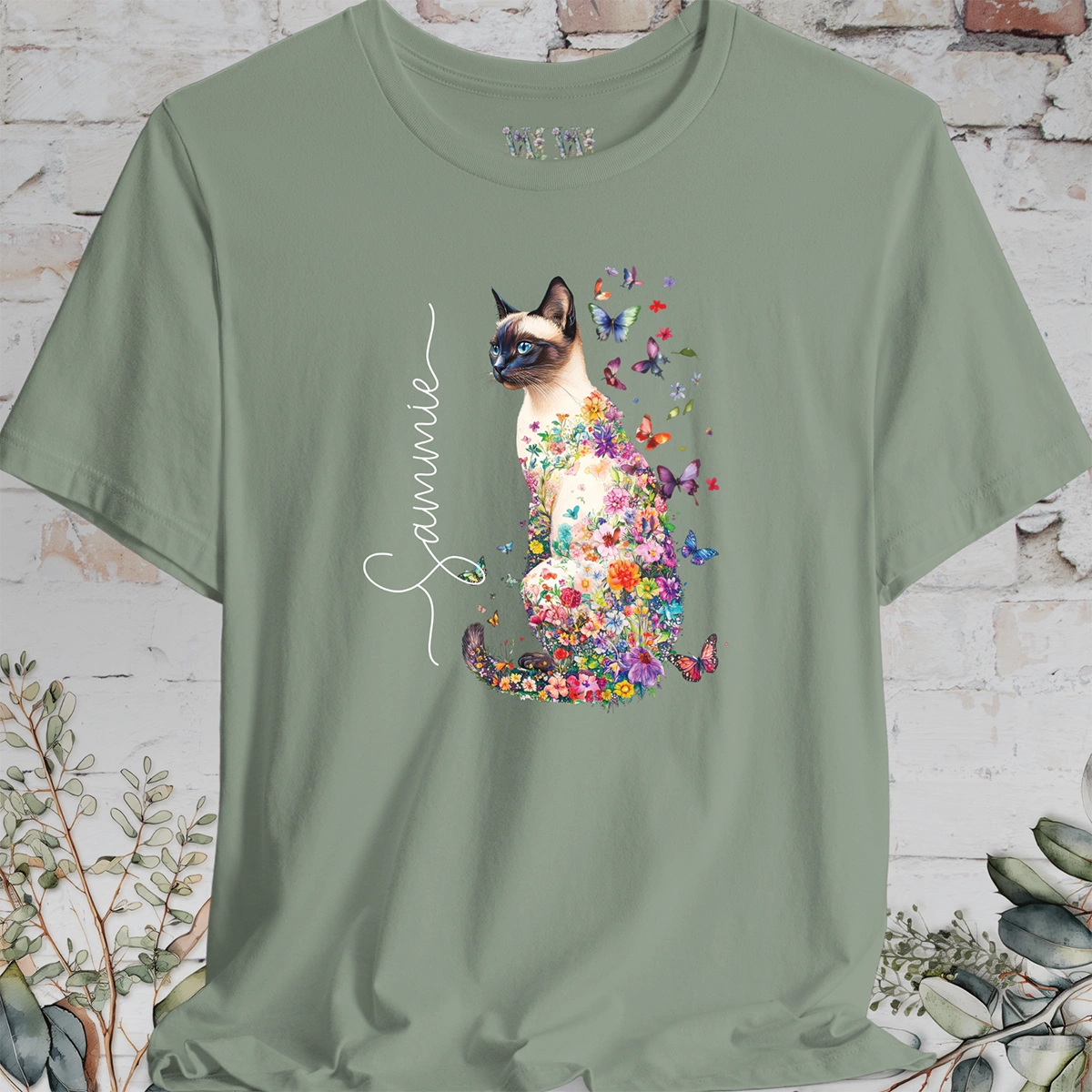 Siamese cat, personalized unisex T shirt