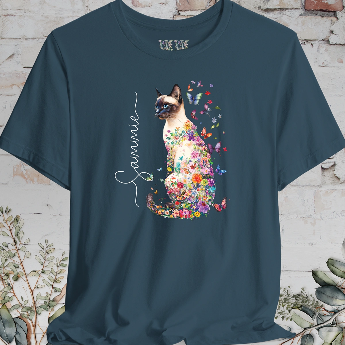 Siamese cat, personalized unisex T shirt