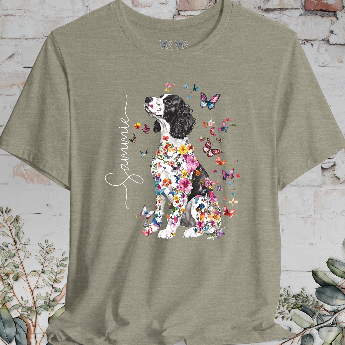 Springer Spaniel #2, personalized unisex T shirt