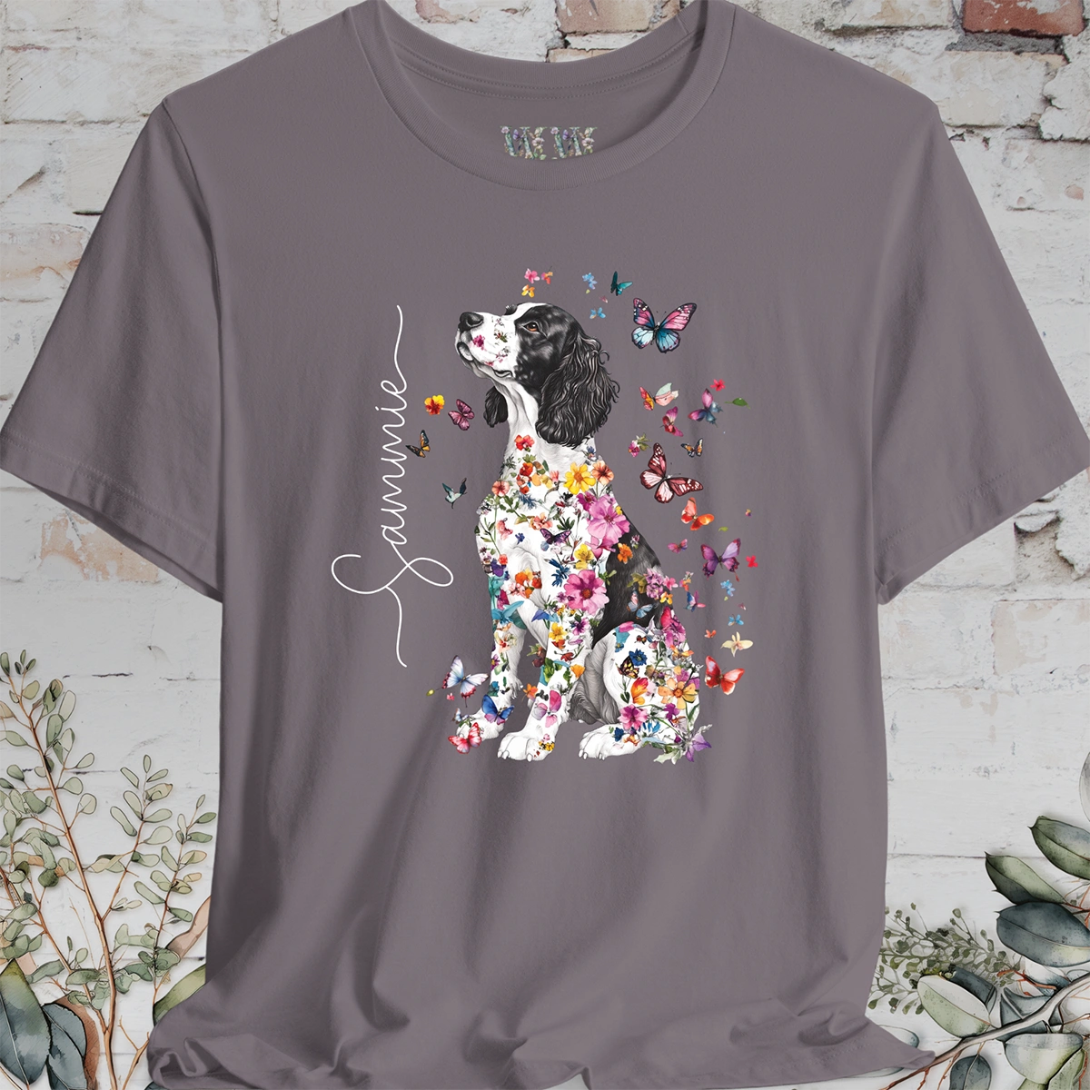 Springer Spaniel #2, personalized unisex T shirt