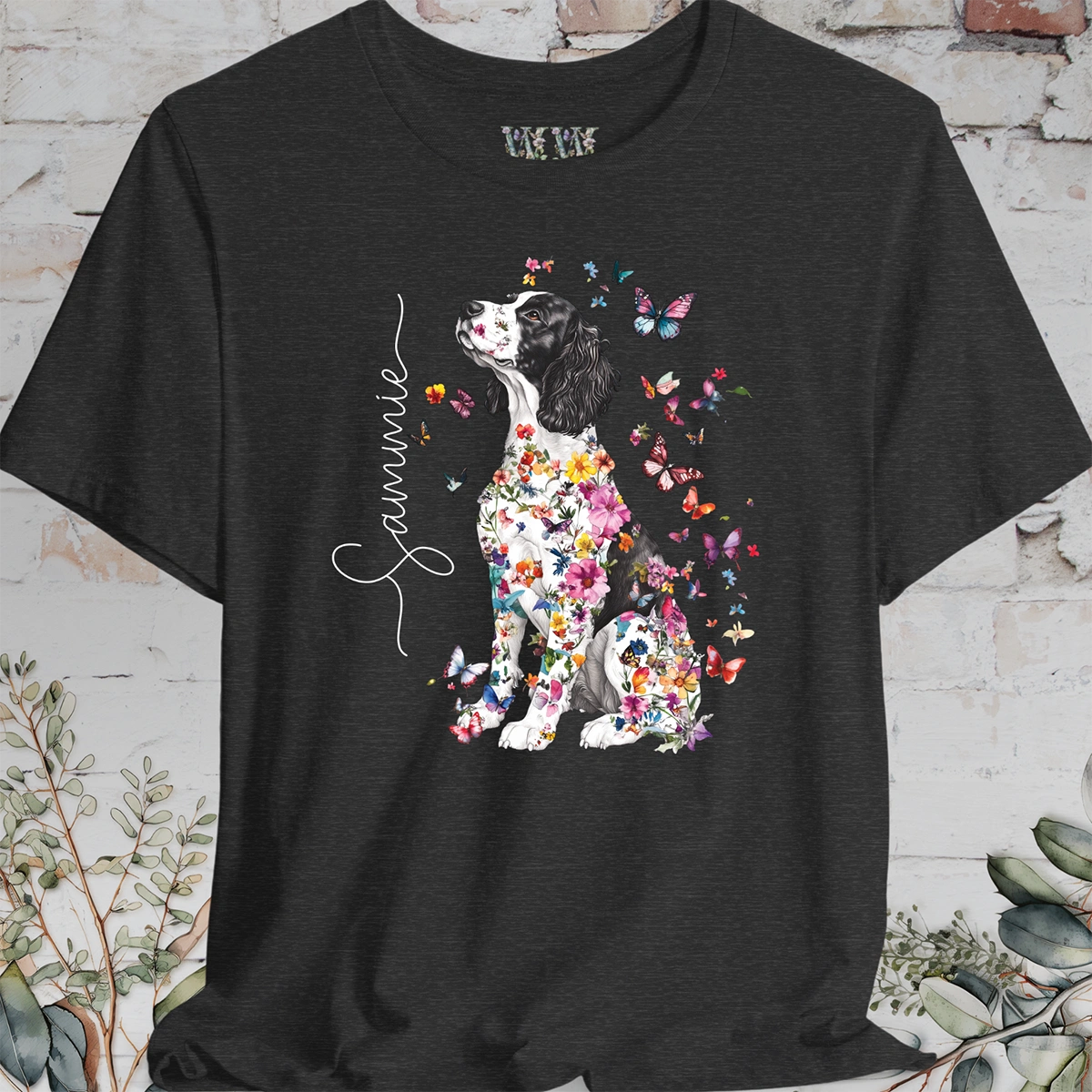 Springer Spaniel #2, personalized unisex T shirt