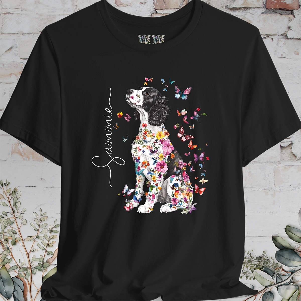 Springer Spaniel #2, personalized unisex T shirt
