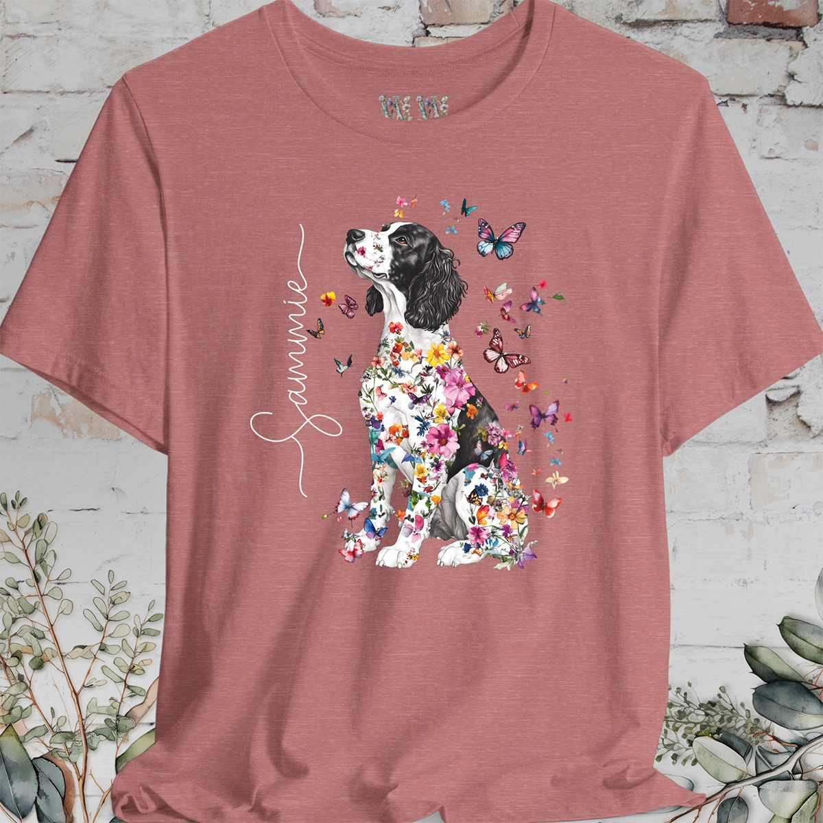 Springer Spaniel #2, personalized unisex T shirt