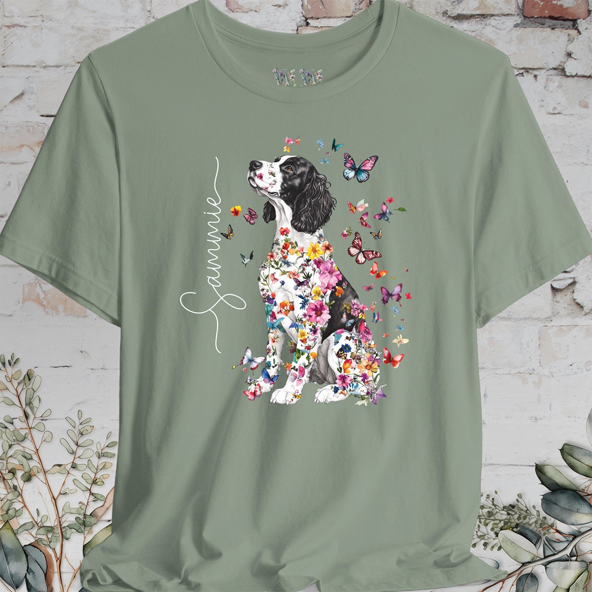 Springer Spaniel #2, personalized unisex T shirt