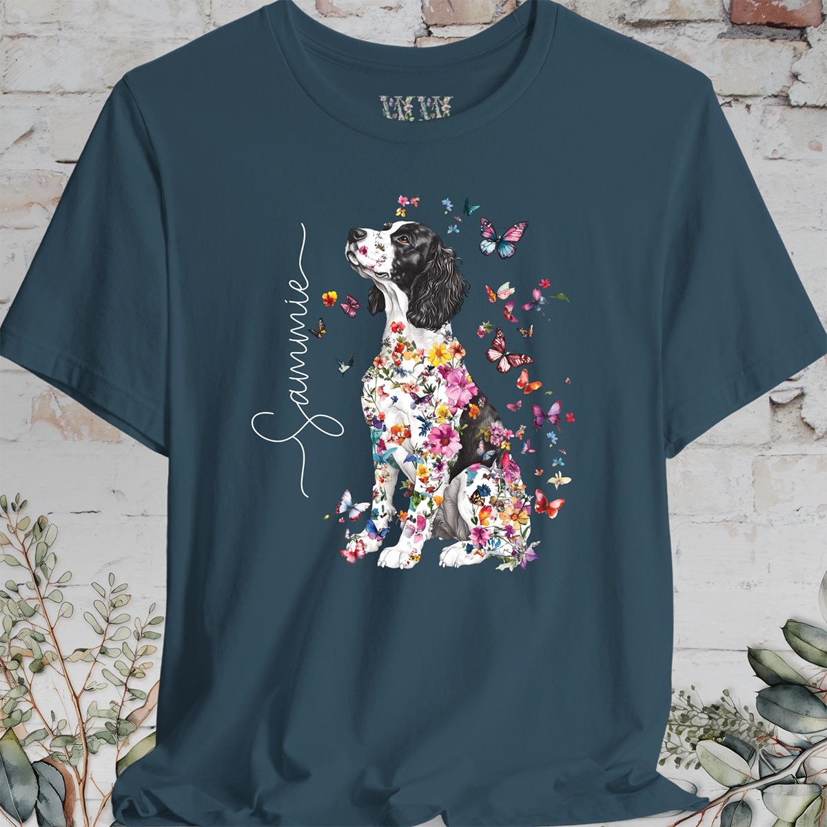 Springer Spaniel #2, personalized unisex T shirt