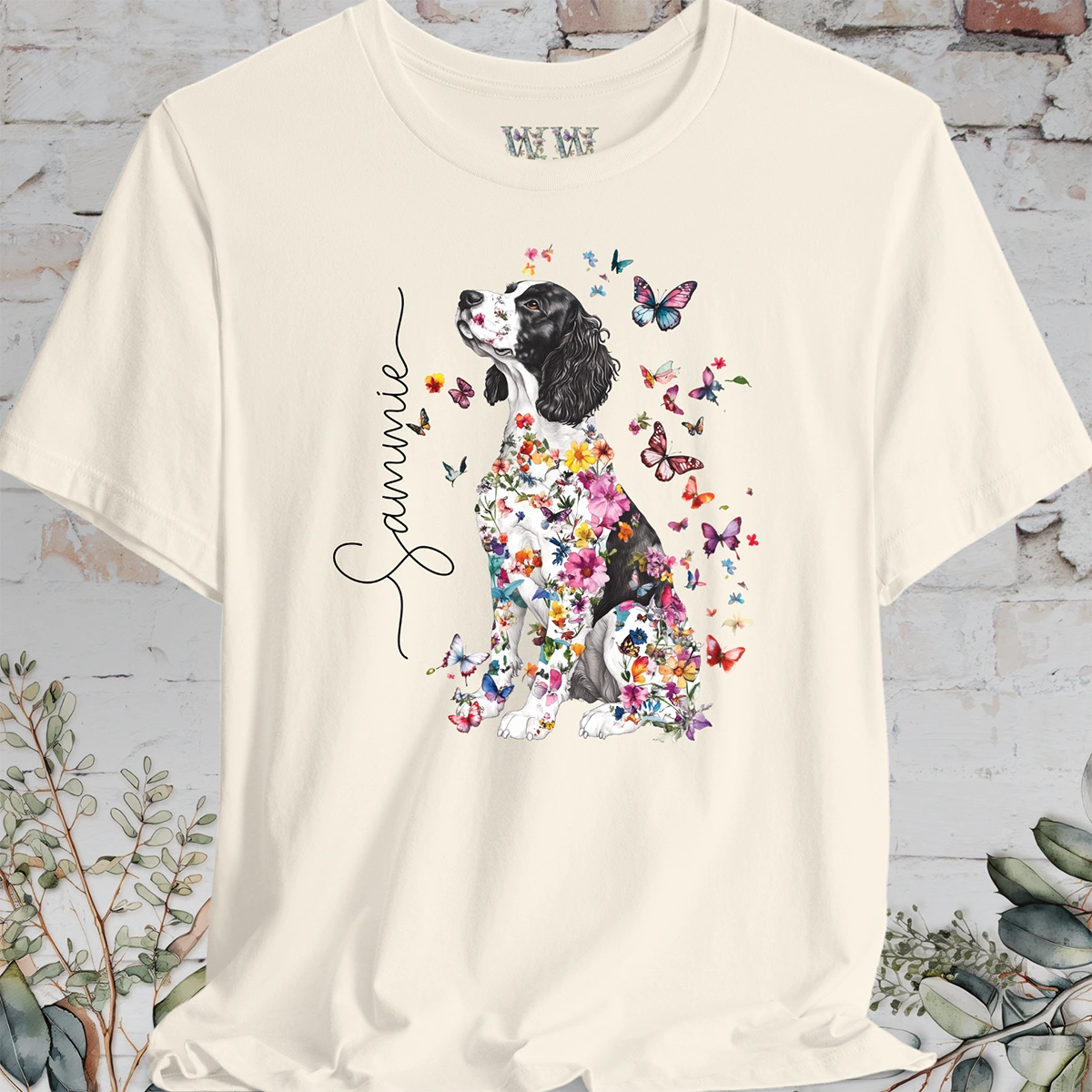 Springer Spaniel #2, personalized unisex T shirt