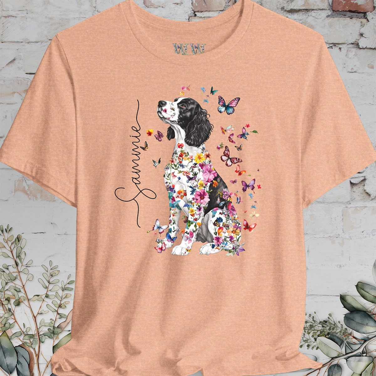 Springer Spaniel #2, personalized unisex T shirt