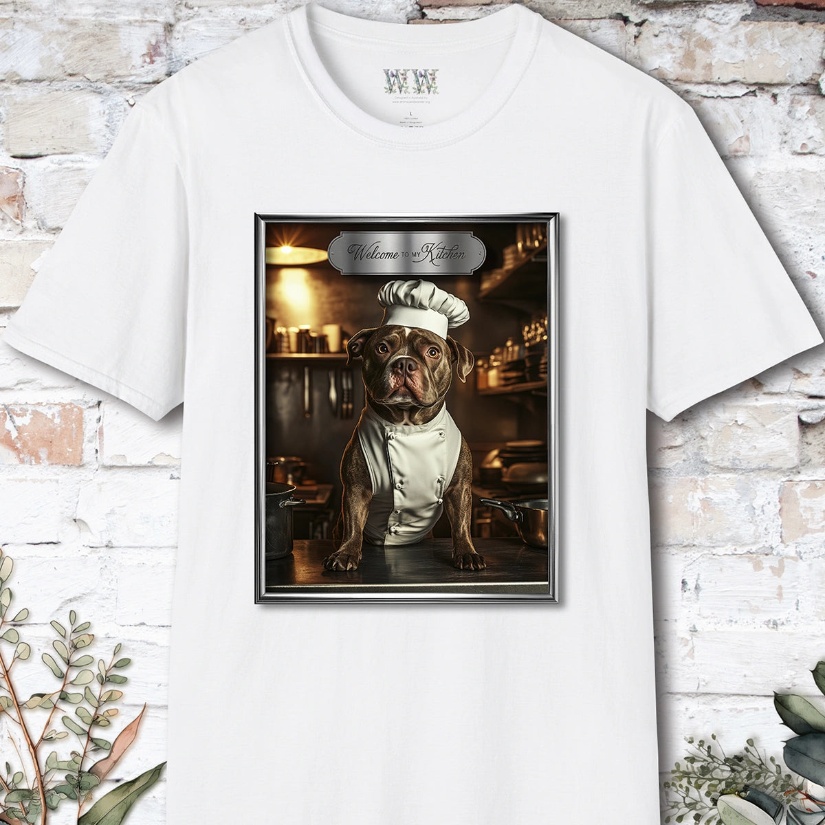 Staffordshire Terrier Chef Unisex T shirt