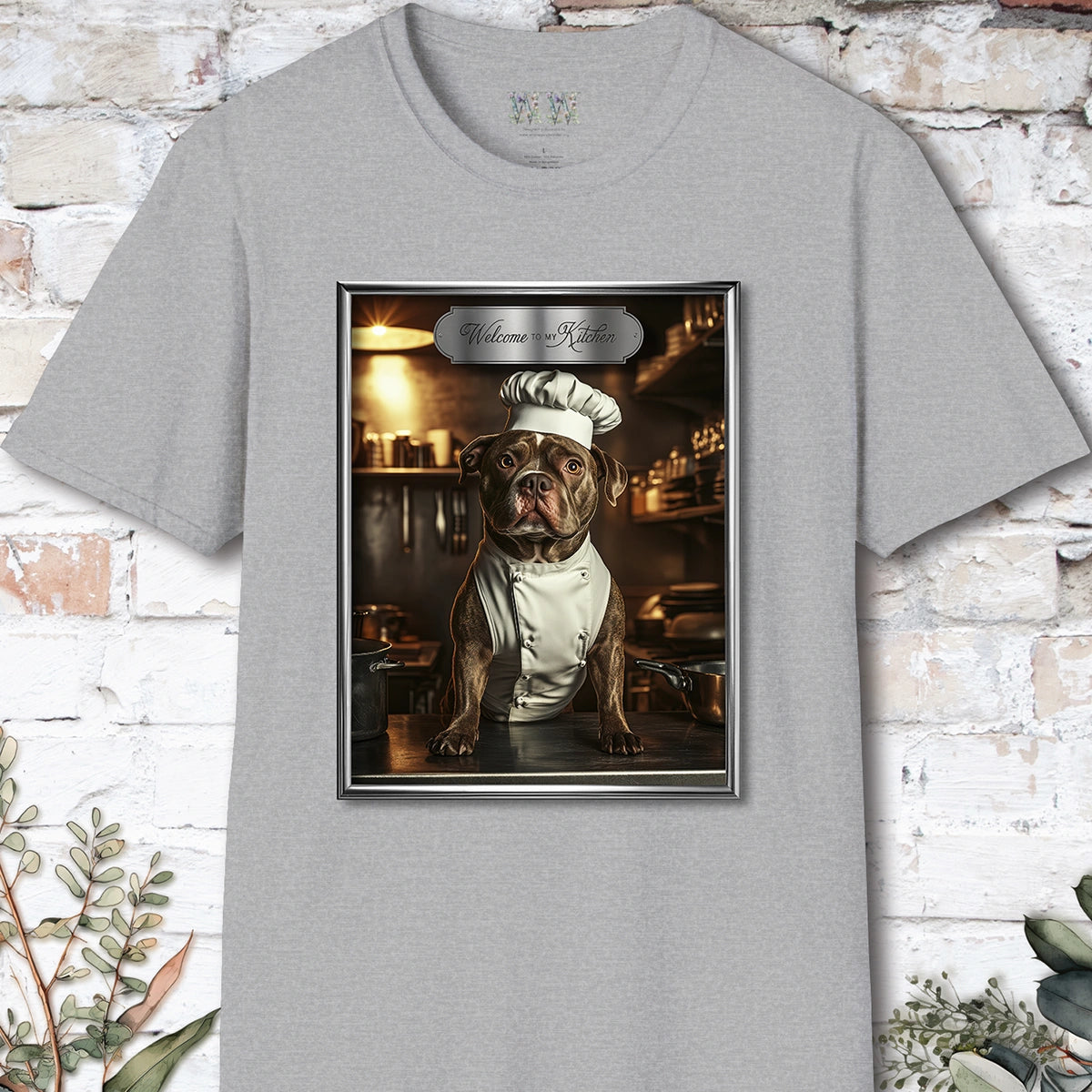 Staffordshire Terrier Chef Unisex T shirt
