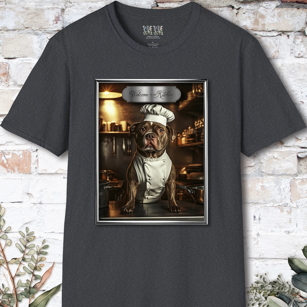 Staffordshire Terrier Chef Unisex T shirt