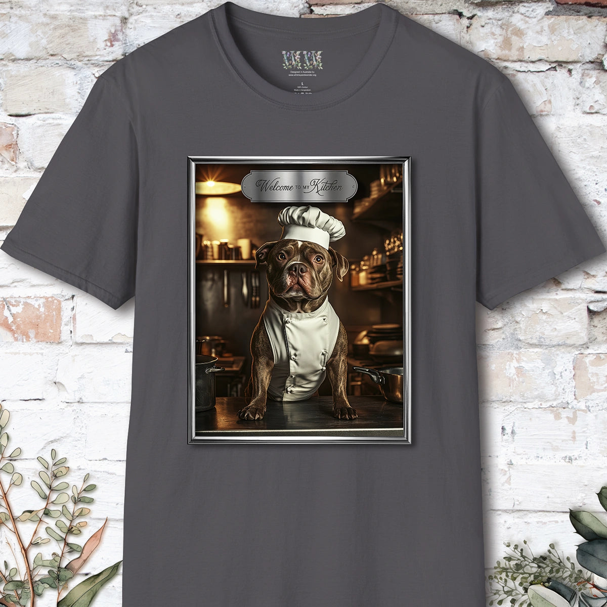 Staffordshire Terrier Chef Unisex T shirt