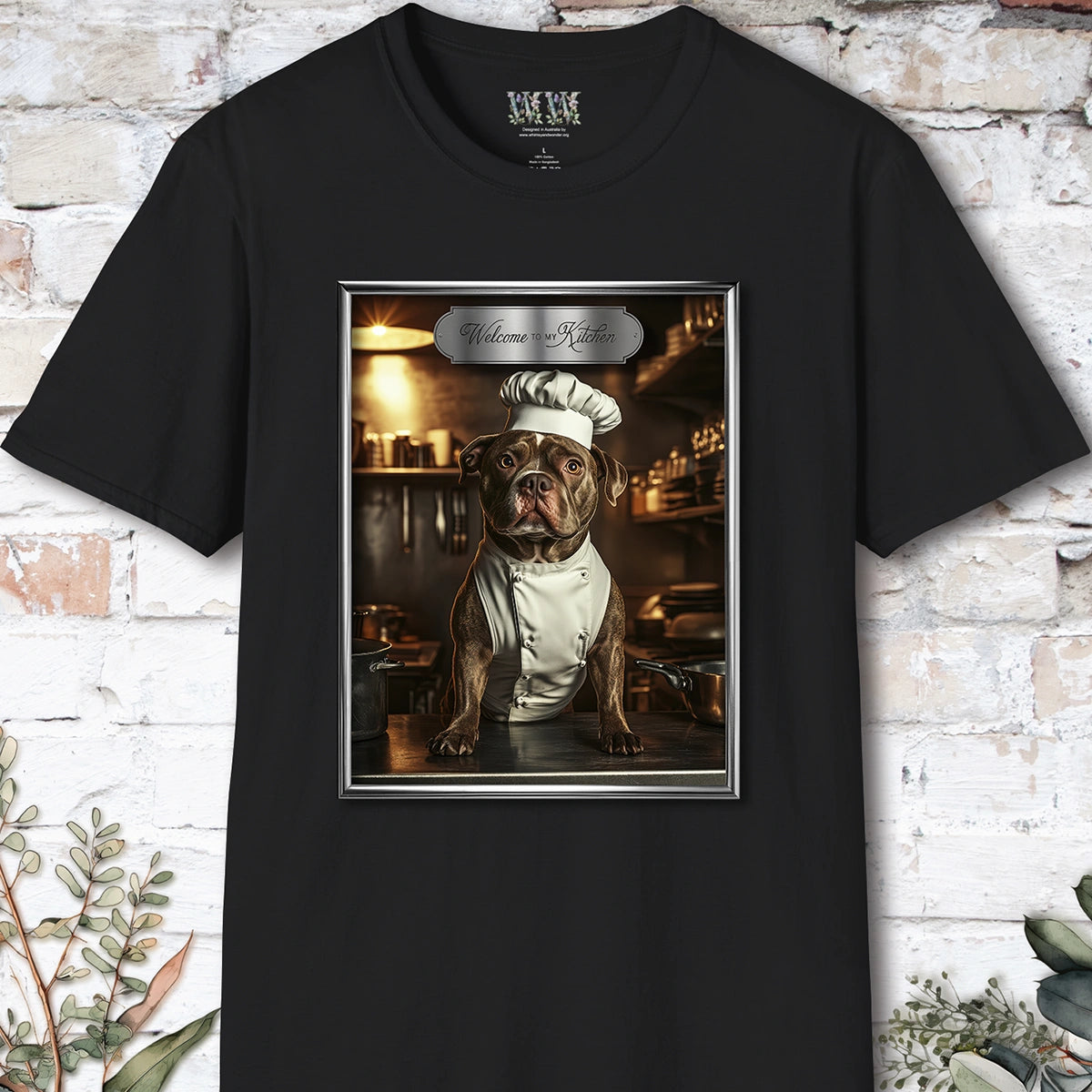 Staffordshire Terrier Chef Unisex T shirt