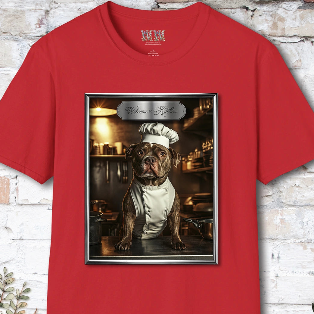 Staffordshire Terrier Chef Unisex T shirt