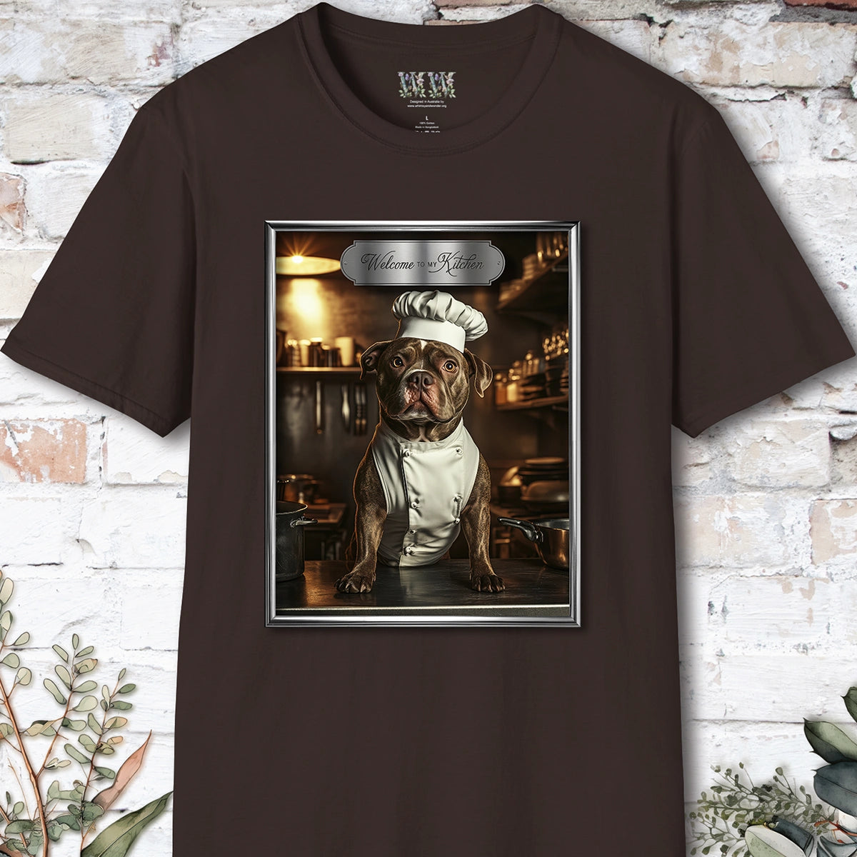 Staffordshire Terrier Chef Unisex T shirt