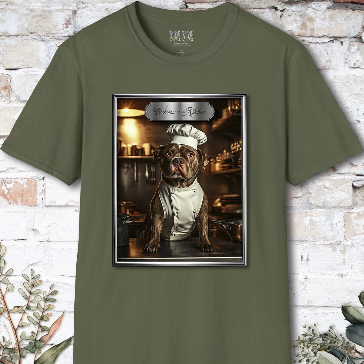 Staffordshire Terrier Chef Unisex T shirt