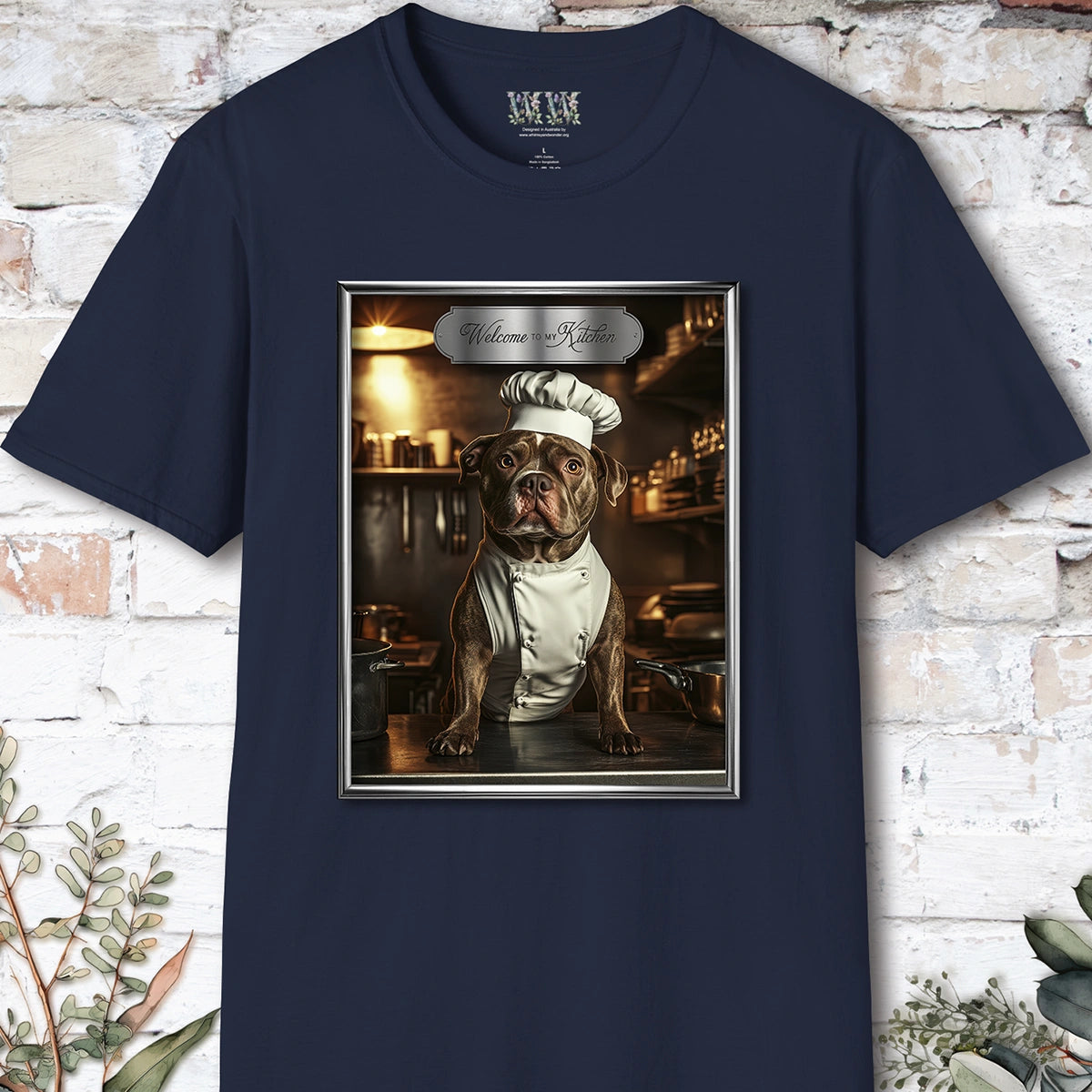 Staffordshire Terrier Chef Unisex T shirt
