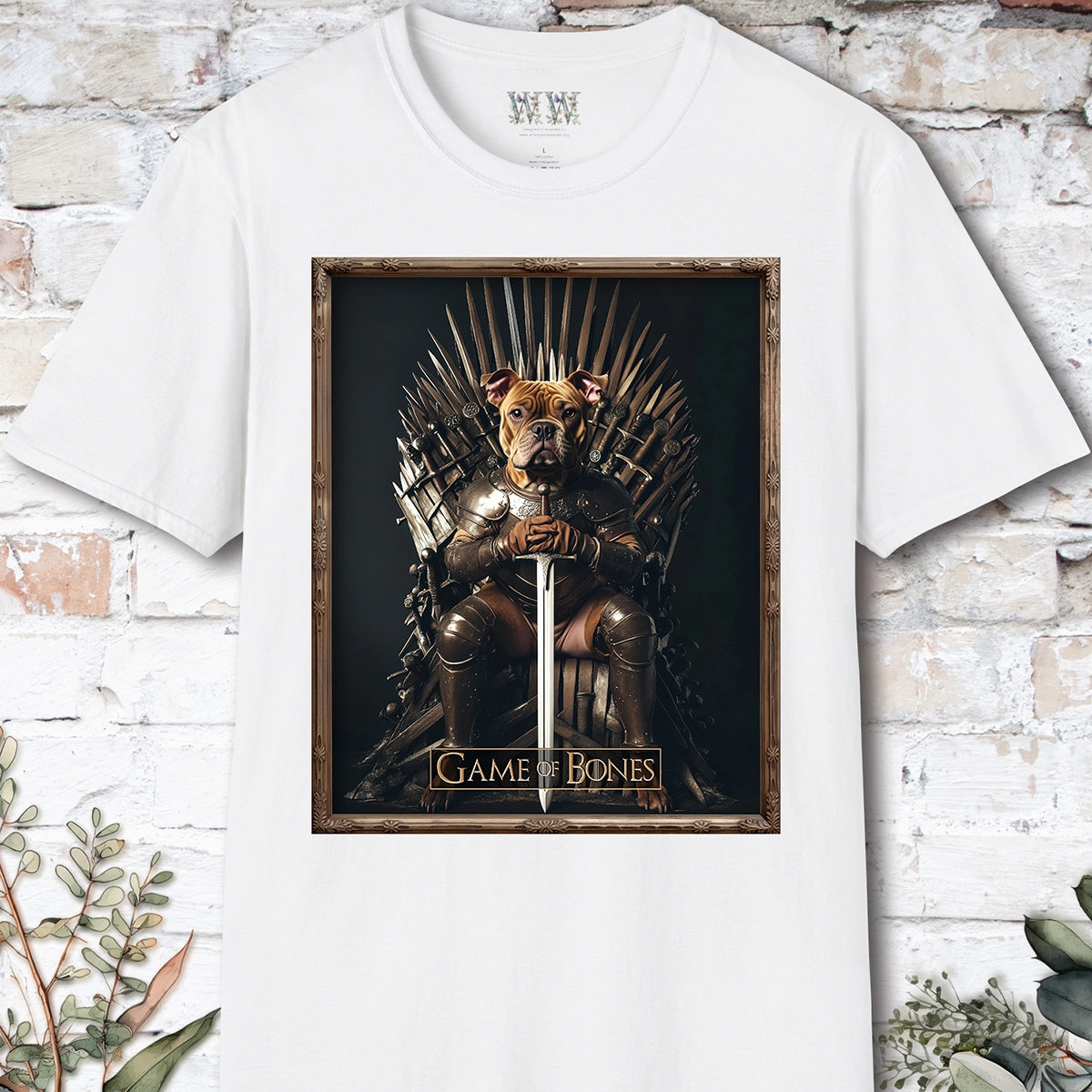 Staffordshire Terrier #1, Game of Bones, Unisex T shirt
